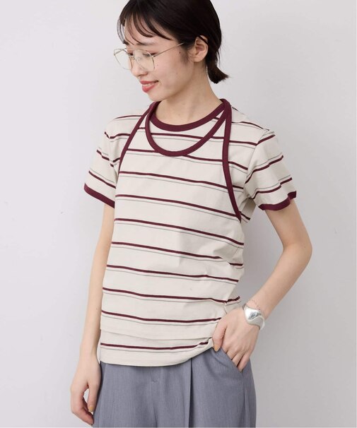 《2枚セット》ホルターネックボーダーTセット
