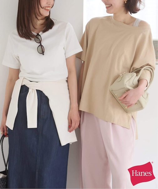 《2枚セット》HANES/ヘインズ SLOBE別注 2STYLES PACK TEE