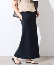 《3サイズ展開/シリーズあり》リネンmixストレッチタイトスカート