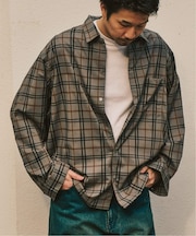 フェードチェックシャツ