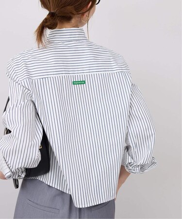 GREEN BUTTER/グリーンバター Stripe Cotton Shirt