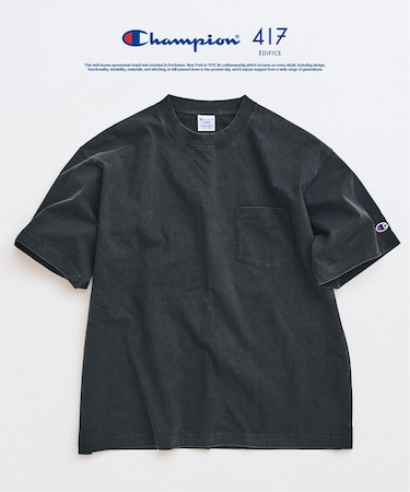 CHAMPION / チャンピオン 417別注 Bleach Wash Pocket Tシャツ