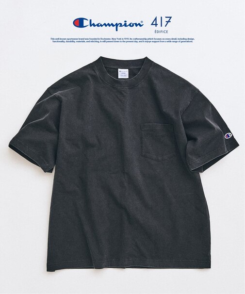 CHAMPION / チャンピオン 417別注 Bleach Wash Pocket Tシャツ