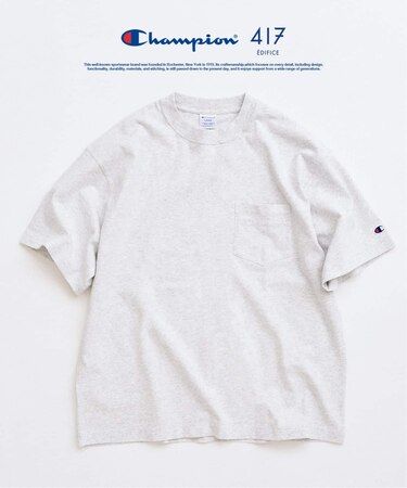 CHAMPION / チャンピオン 417別注 Bleach Wash Pocket Tシャツ