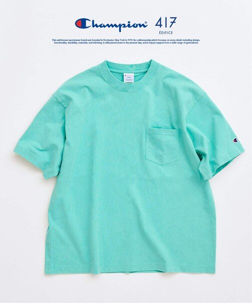 CHAMPION / チャンピオン 417別注 Bleach Wash Pocket Tシャツ