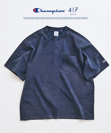 CHAMPION / チャンピオン 417別注 Bleach Wash Pocket Tシャツ