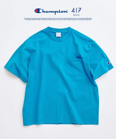 CHAMPION / チャンピオン 417別注 Bleach Wash Pocket Tシャツ