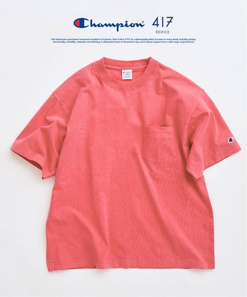 CHAMPION / チャンピオン 417別注 Bleach Wash Pocket Tシャツ
