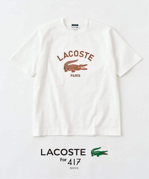 LACOSTE 417 EDIFICE 別注 プリントTシャツ LACOSTE / ラコステ】 417別注 Print Tシャツ｜フォーワンセブン