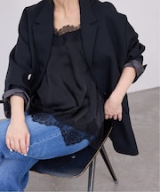 《追加2》サテンレースキャミソール