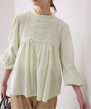 マニーレースブラウス