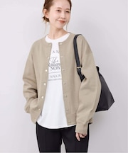 《追加2》ダブルフェイスジャージースナップカーディガン