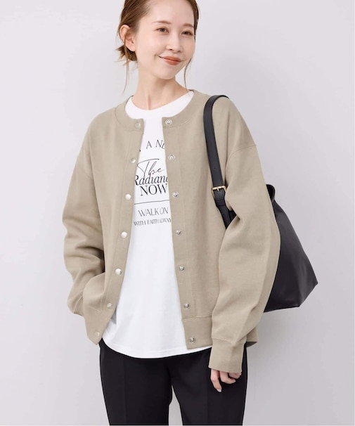 《追加2》ダブルフェイスジャージースナップカーディガン