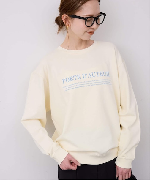 フラッフィーテリービンテージロゴ ロングスリーブ TEE