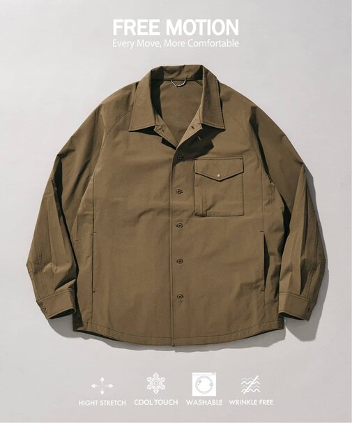 【FREE MOTION】 コーチシャツ