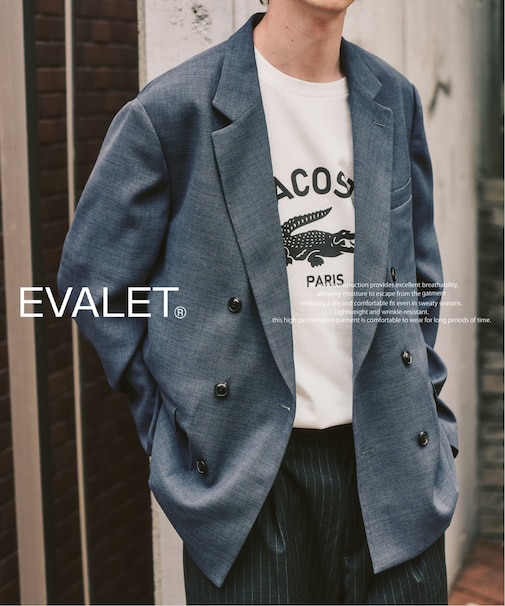 【EVALET / エバレット】メッシュWジャケット ”セットアップ着用可能”