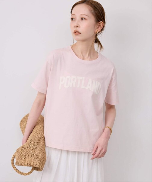 Champion/チャンピオン SLOBE別注 ロゴTシャツ