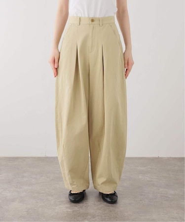 《追加》パウダリーチノタックカーブトラウザー