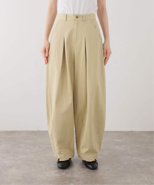 《追加》パウダリーチノタックカーブトラウザー