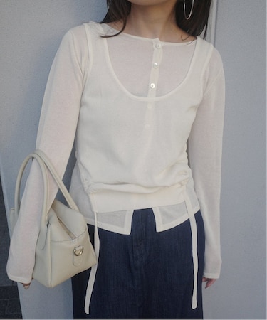 《追加》tyn.TGOR/トゴール SLOBE別注 タンクセットカーディガン