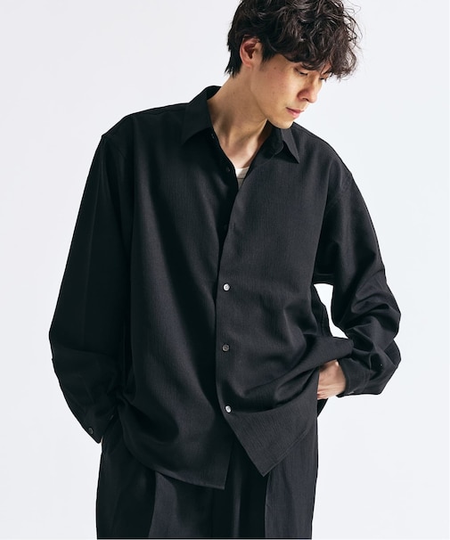 Pクレープ レギュラーシャツ