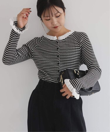 《追加3》tyn.TGOR/トゴール フリルカーディガン J0102