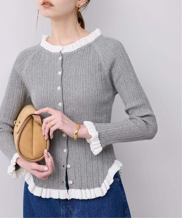 《追加3》tyn.TGOR/トゴール フリルカーディガン J0102