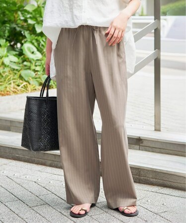 《3サイズ展開/追加》フィブリルストライプリラックスパンツ