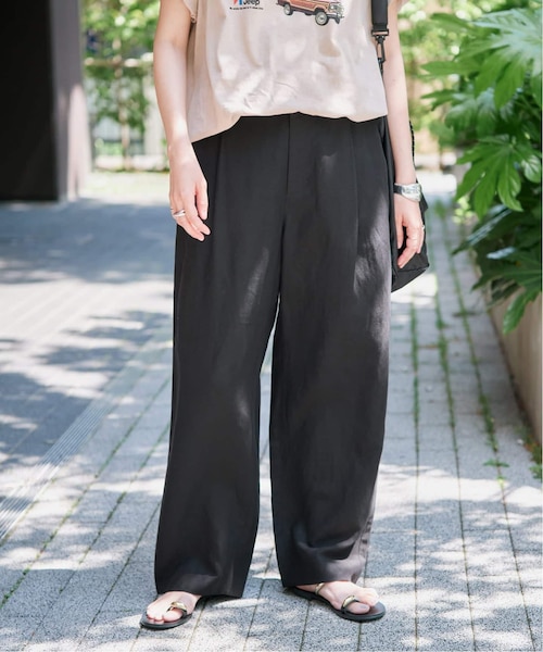 セットアップ対応可》リネン混パンツ｜フォーワンセブン
