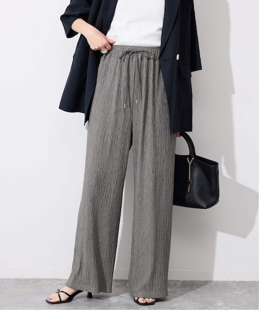 《ブラックのみWEB限定》楊柳カットソーパンツ