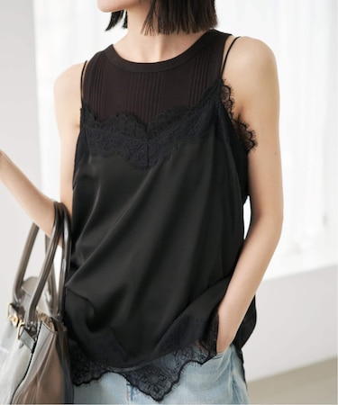 《追加3》サテンレースキャミソール