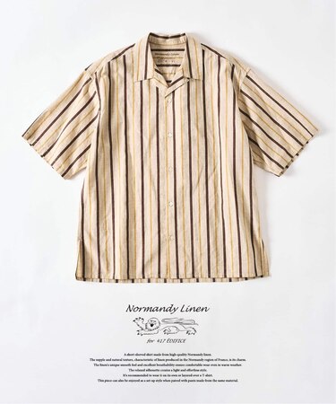 ノルマンディーリネン S/Sシャツ