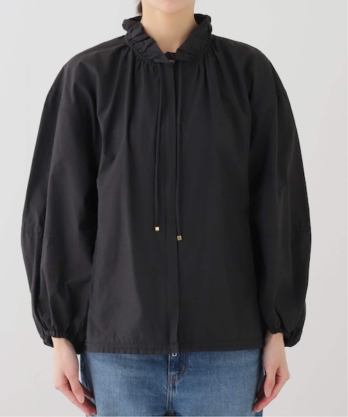【新品　タグ付】IENA ギャザーブルゾン VERMEIL par iena｜《追加》ノーカラーギャザーZIPブルゾン | Rakuten