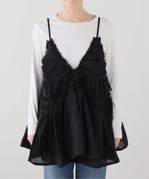 crinkle crinkle crinkle frill gather volume camisole CC-4520