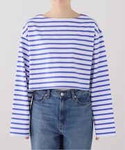 クロップドボーダーカットソー