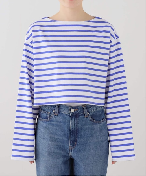 クロップドボーダーカットソー