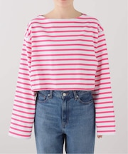 クロップドボーダーカットソー