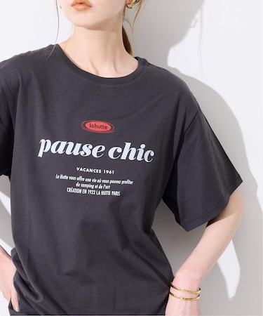 La Hutte/ラ ユット SLOBE別注 ロゴTシャツ