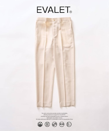 【EVALET / エバレット】 メッシュスリムパンツ　”セットアップ着用可能”