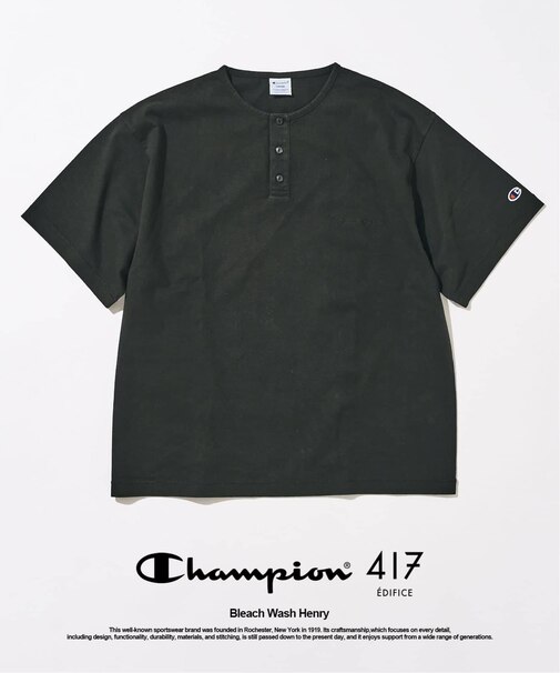CHAMPION / チャンピオン 417別注 Bleach Wash ヘンリー