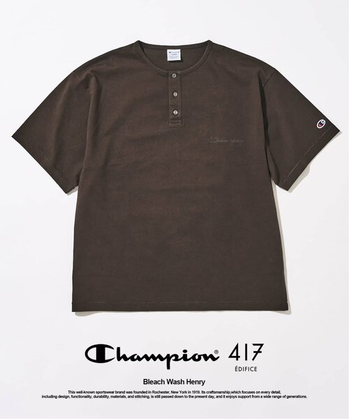 CHAMPION / チャンピオン 417別注 Bleach Wash ヘンリー｜フォー