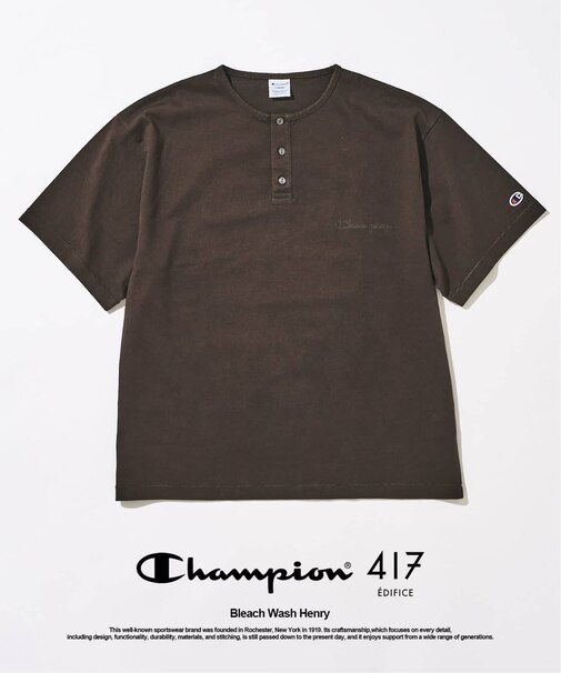 CHAMPION / チャンピオン 417別注 Bleach Wash ヘンリー