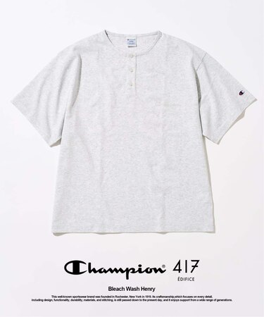 CHAMPION / チャンピオン 417別注 Bleach Wash ヘンリー