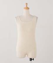 パット付きレースドッキングタンクトップ