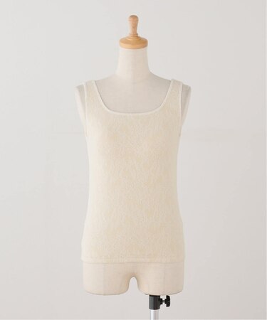 パット付きレースドッキングタンクトップ