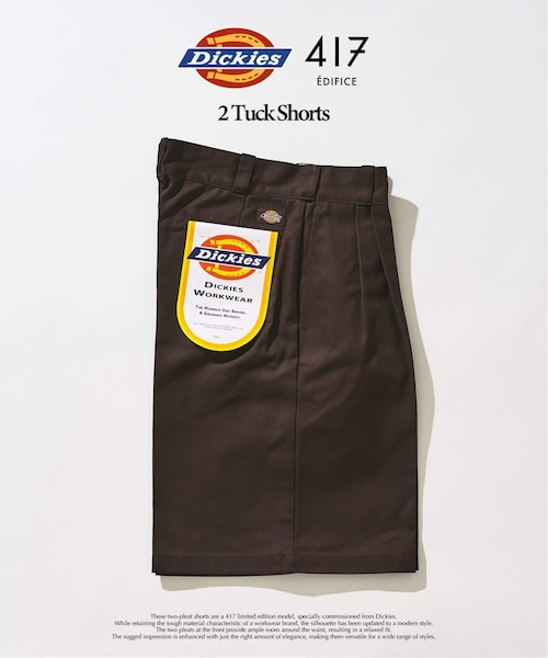 DICKIES 417別注 2タックショーツ Dickies 417別注 2タックショーツ｜フォーワンセブン スローブイエナの