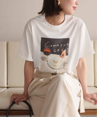 Lundi×FRUIT OF THE LOOM×SLOBE別注 フォトTシャツ