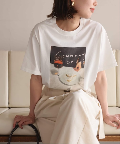 Lundi×FRUIT OF THE LOOM×SLOBE別注 フォトTシャツ