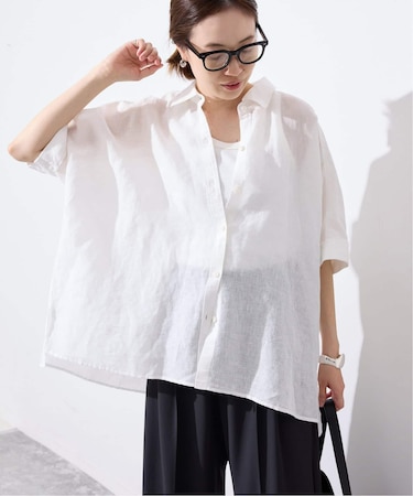 《シリーズあり》リネンコットンBOXシャツ