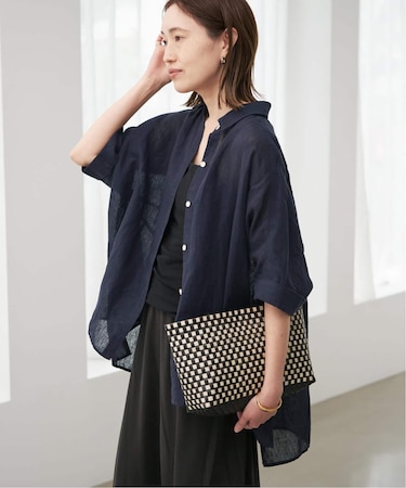 《シリーズあり》リネンコットンBOXシャツ